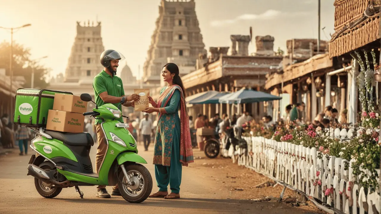 “Pistachio snack packs ready for home delivery”